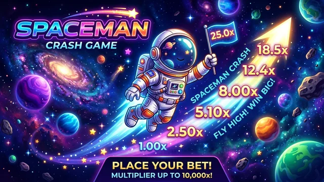 Spaceman Cosmic Crash Pragmatic Play SuperSpin Casino Portugal